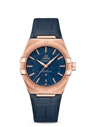 Omega Constellation Master Chronometer 39 Sedna / Blue / Alligator 131.53.39.20.03.001 (13153392003001)